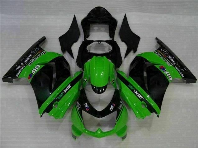 2008-2012 Schwarz Grün Kawasaki EX250 Motorrad Vollverkleidung 2008-2012 Schwarz Grün Kawasaki EX250 Motorrad Vollverkleidung