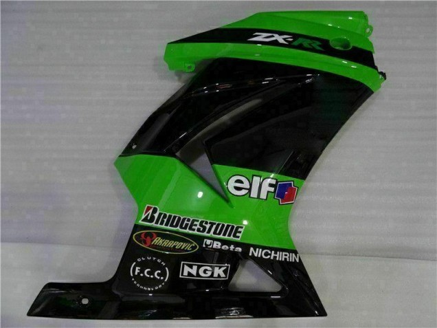 2008-2012 Schwarz Grün Kawasaki EX250 Motorrad Vollverkleidung 2008-2012 Schwarz Grün Kawasaki EX250 Motorrad Vollverkleidung