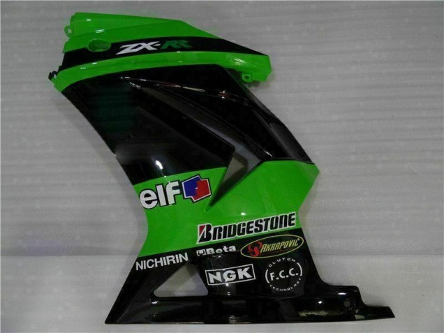 2008-2012 Schwarz Grün Kawasaki EX250 Motorrad Vollverkleidung 2008-2012 Schwarz Grün Kawasaki EX250 Motorrad Vollverkleidung