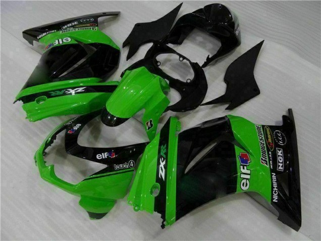 2008-2012 Schwarz Grün Kawasaki EX250 Motorrad Vollverkleidung 2008-2012 Schwarz Grün Kawasaki EX250 Motorrad Vollverkleidung