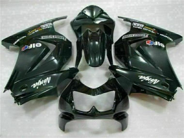 2008-2012 Schwarz Kawasaki EX250 Motorrad Verkleidung Komplett Sets
