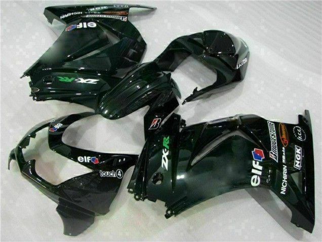 2008-2012 Schwarz Kawasaki EX250 Motorrad Vollverkleidung & Plastik 2008-2012 Schwarz Kawasaki EX250 Motorrad Vollverkleidung & Plastik