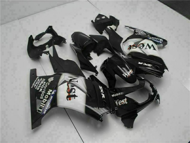 2008-2012 Schwarz West Kawasaki EX250 Motorrad Verkleidung 2008-2012 Schwarz West Kawasaki EX250 Motorrad Verkleidung