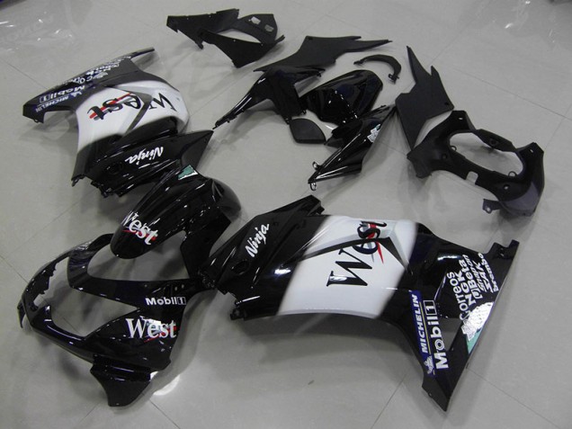 2008-2012 Schwarz West Kawasaki ZX250R Motorrad Verkleidung 2008-2012 Schwarz West Kawasaki ZX250R Motorrad Verkleidung
