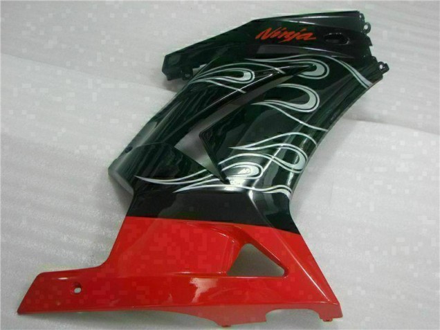 2008-2012 Schwarzer Roter Ninja Kawasaki EX250 Motorrad Verkleidung