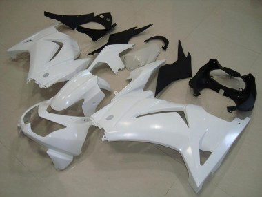 2008-2012 Weiß Kawasaki ZX250R Motorrad Verkleidung