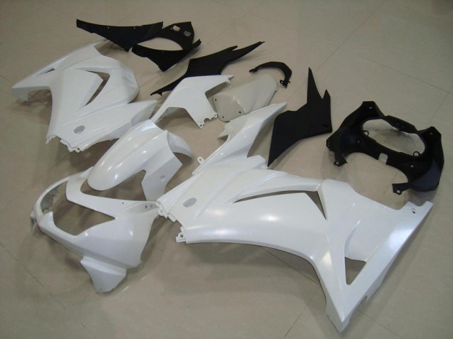 2008-2012 Weiß Kawasaki ZX250R Motorrad Verkleidung