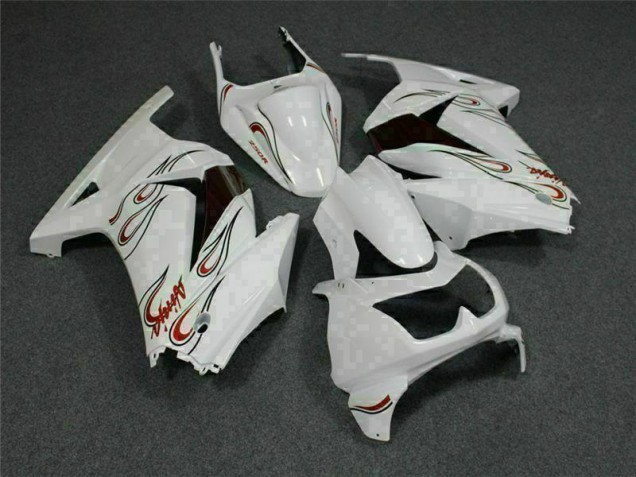 2008-2012 Weiß Rot Kawasaki EX250 Motorrad Verkleidung 2008-2012 Weiß Rot Kawasaki EX250 Motorrad Verkleidung