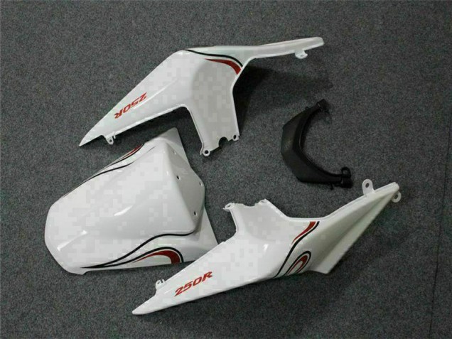 2008-2012 Weiß Rot Kawasaki EX250 Motorrad Verkleidung 2008-2012 Weiß Rot Kawasaki EX250 Motorrad Verkleidung
