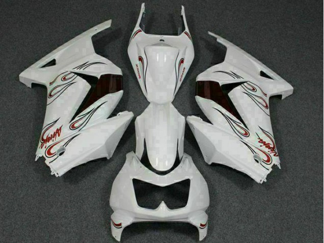 2008-2012 Weiß Rot Kawasaki EX250 Motorrad Verkleidung 2008-2012 Weiß Rot Kawasaki EX250 Motorrad Verkleidung