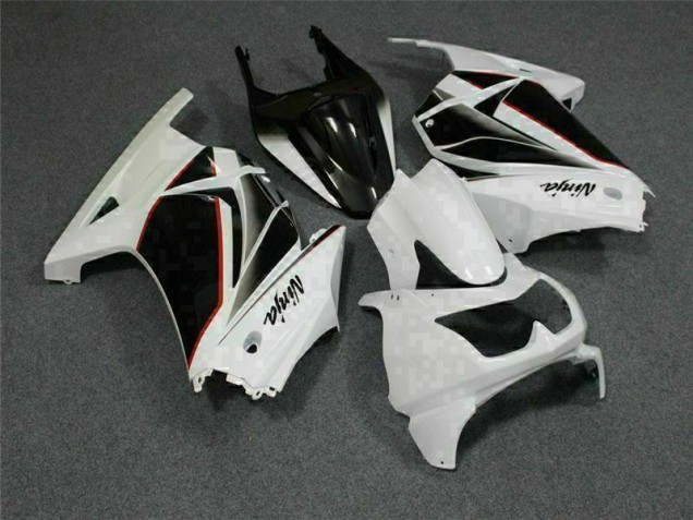 2008-2012 Weiß Schwarz Ninja Kawasaki EX250 Motorrad Verkleidungen