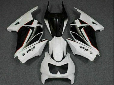 2008-2012 Weiß Schwarz Ninja Kawasaki EX250 Motorrad Verkleidungen