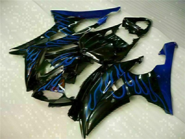 2008-2016 Blau Flamme Schwarz Yamaha YZF R6 Motorrad Verkleidung 2008-2016 Blau Flamme Schwarz Yamaha YZF R6 Motorrad Verkleidung
