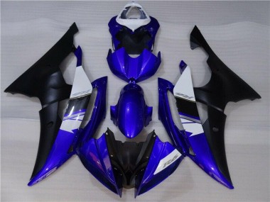 2008-2016 Blau Schwarz Yamaha YZF R6 Motorrad Verkleidung