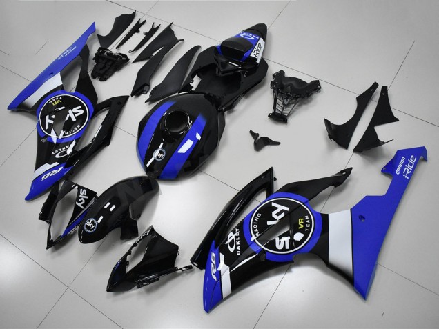 2008-2016 Blau Schwarz Yamaha YZF R6 Motorrad Verkleidung & Plastik 2008-2016 Blau Schwarz Yamaha YZF R6 Motorrad Verkleidung & Plastik