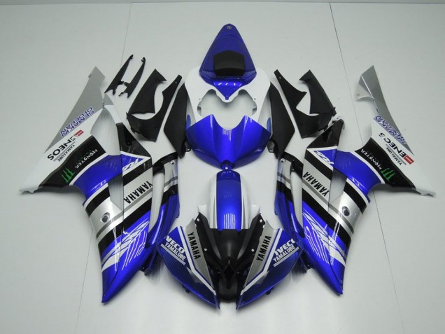 2008-2016 Blau Weiß ENEOS Monster Yamaha YZF R6 Motorrad Verkleidung 2008-2016 Blau Weiß ENEOS Monster Yamaha YZF R6 Motorrad Verkleidung