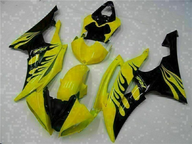 2008-2016 Gelb Schwarz Yamaha YZF R6 Motorrad Verkleidung 2008-2016 Gelb Schwarz Yamaha YZF R6 Motorrad Verkleidung