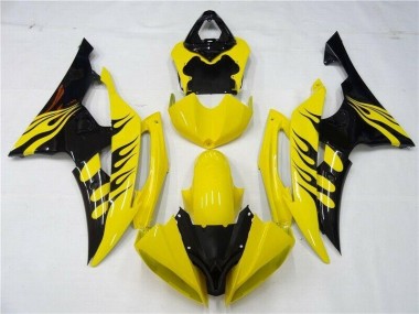 2008-2016 Gelb Schwarz Yamaha YZF R6 Motorrad Verkleidungen