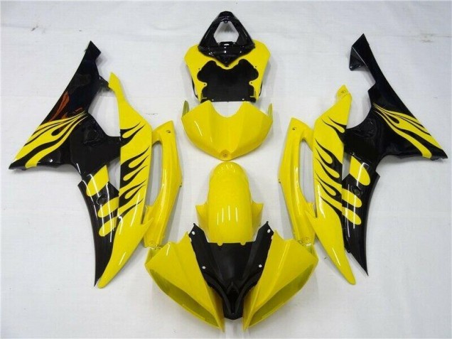 2008-2016 Gelb Schwarz Yamaha YZF R6 Motorrad Verkleidungen 2008-2016 Gelb Schwarz Yamaha YZF R6 Motorrad Verkleidungen