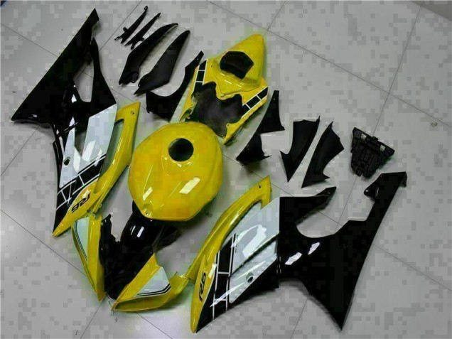 2008-2016 Gelb Schwarz Yamaha YZF R6 Motorrad Vollverkleidung 2008-2016 Gelb Schwarz Yamaha YZF R6 Motorrad Vollverkleidung