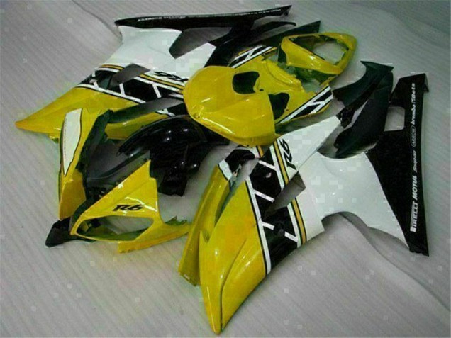 2008-2016 Gelb Weiß Yamaha YZF R6 Motorrad Verkleidung 2008-2016 Gelb Weiß Yamaha YZF R6 Motorrad Verkleidung