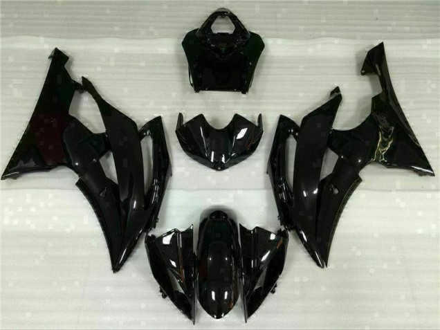 2008-2016 Glänzend Schwarz Yamaha YZF R6 Motorrad Verkleidung 2008-2016 Glänzend Schwarz Yamaha YZF R6 Motorrad Verkleidung