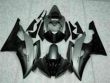2008-2016 Grau Schwarz Yamaha YZF R6 Motorrad Verkleidungen