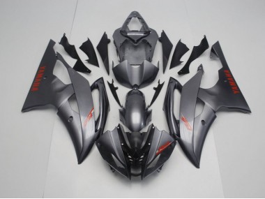 2008-2016 Matt Schwarz Grau Yamaha YZF R6 Motorrad Verkleidung