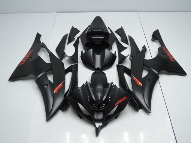 2008-2016 Matt Schwarze und rote Aufkleber Yamaha YZF R6 Motorrad Verkleidung 2008-2016 Matt Schwarze und rote Aufkleber Yamaha YZF R6 Motorrad Verkleidung