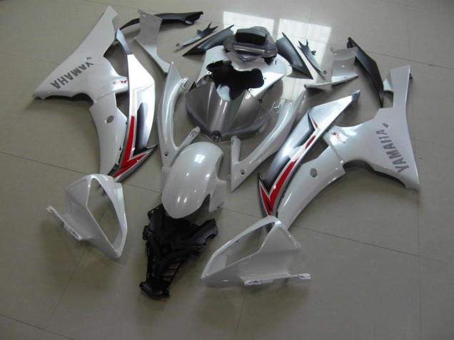 2008-2016 Perl Weiß Silber Yamaha YZF R6 Motorrad Verkleidung 2008-2016 Perl Weiß Silber Yamaha YZF R6 Motorrad Verkleidung