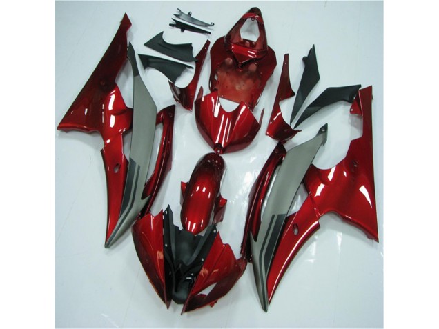 2008-2016 Rot Grau Yamaha YZF R6 Motorrad Verkleidung 2008-2016 Rot Grau Yamaha YZF R6 Motorrad Verkleidung