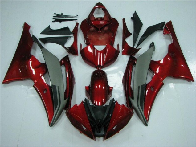 2008-2016 Rot Grau Yamaha YZF R6 Motorrad Verkleidung 2008-2016 Rot Grau Yamaha YZF R6 Motorrad Verkleidung