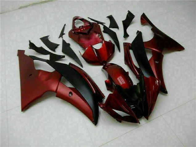 2008-2016 Rot Schwarz Yamaha YZF R6 Motorrad Verkleidungen 2008-2016 Rot Schwarz Yamaha YZF R6 Motorrad Verkleidungen
