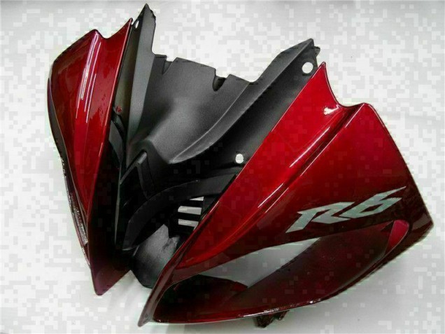 2008-2016 Rot Schwarz Yamaha YZF R6 Motorrad Vollverkleidung 2008-2016 Rot Schwarz Yamaha YZF R6 Motorrad Vollverkleidung