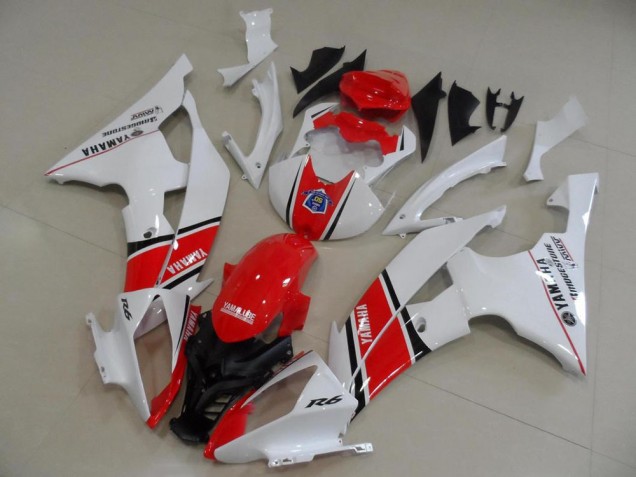 2008-2016 Rot Weiß OEM Stil Yamaha YZF R6 Motorrad Verkleidung 2008-2016 Rot Weiß OEM Stil Yamaha YZF R6 Motorrad Verkleidung