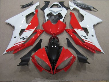 2008-2016 Rot Weiß Schwarz Yamaha YZF R6 Motorrad Verkleidung
