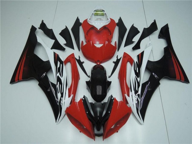 2008-2016 Rot Weiß Yamaha YZF R6 Motorrad Verkleidungen 2008-2016 Rot Weiß Yamaha YZF R6 Motorrad Verkleidungen