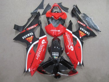 2008-2016 Schwarz Rot Weiß SantUnder Yamaha YZF R6 Motorrad Verkleidung