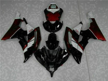 2008-2016 Schwarz Yamaha YZF R6 Motor Vollverkleidung