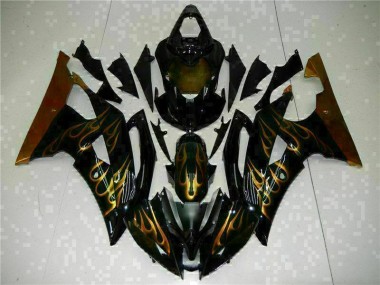 2008-2016 Schwarz Yamaha YZF R6 Motorrad Verkleidung & Plastik