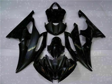 2008-2016 Schwarz Yamaha YZF R6 Motorrad Vollverkleidung & Plastik