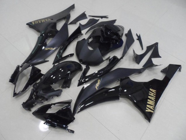 2008-2016 Schwarz mit goldenem Aufkleber Yamaha YZF R6 Motorrad Verkleidung 2008-2016 Schwarz mit goldenem Aufkleber Yamaha YZF R6 Motorrad Verkleidung