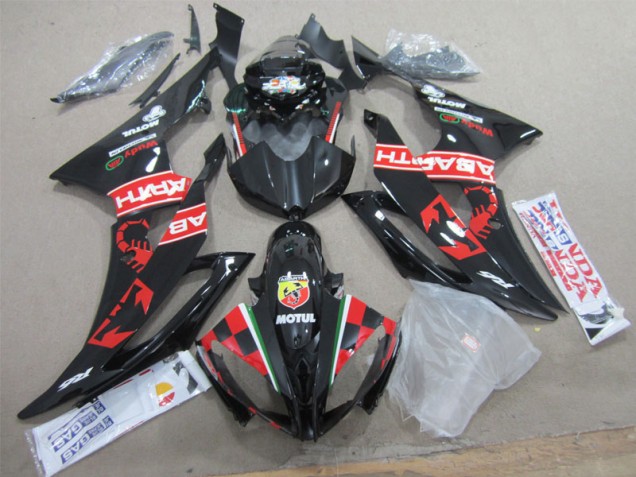2008-2016 Schwarz weißes Motul Yamaha YZF R6 Motorrad Verkleidung 2008-2016 Schwarz weißes Motul Yamaha YZF R6 Motorrad Verkleidung