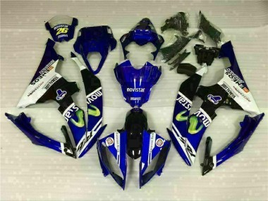 2008-2016 Weiß Blau Yamaha YZF R6 Motorrad Verkleidungen