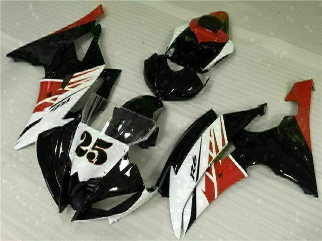 2008-2016 Weiß Schwarz Yamaha YZF R6 Motorrad Vollverkleidung 2008-2016 Weiß Schwarz Yamaha YZF R6 Motorrad Vollverkleidung