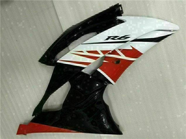 2008-2016 Weiß Schwarz Yamaha YZF R6 Motorrad Vollverkleidung 2008-2016 Weiß Schwarz Yamaha YZF R6 Motorrad Vollverkleidung