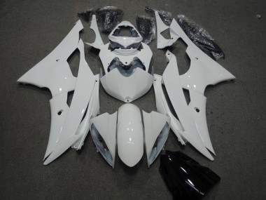 2008-2016 Weiß Yamaha YZF R6 Motorrad Verkleidungen & Plastik
