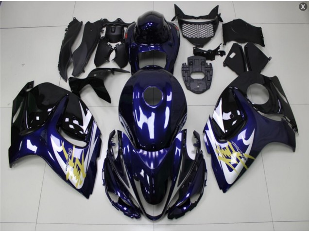 2008-2019 Blau Gold Suzuki GSXR 1300 Hayabusa Motorrad Verkleidung 2008-2019 Blau Gold Suzuki GSXR 1300 Hayabusa Motorrad Verkleidung