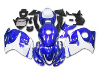 2008-2019 Blau Weiß Suzuki GSXR 1300 Hayabusa Motorrad Verkleidung
