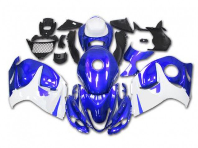 2008-2019 Blau Weiß Suzuki GSXR 1300 Hayabusa Motorrad Verkleidung 2008-2019 Blau Weiß Suzuki GSXR 1300 Hayabusa Motorrad Verkleidung